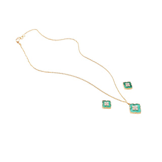 Avaia by Aristella Necklace in Malachite