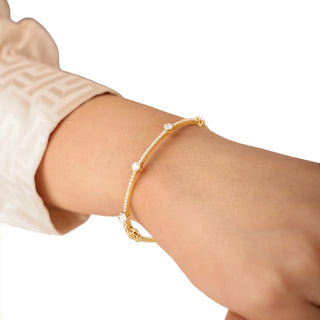 Single Line Diamond Bracelet