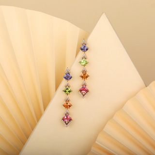 Confetti Veil Earrings