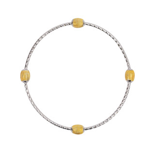 Oval Elongated Beads Bracelet