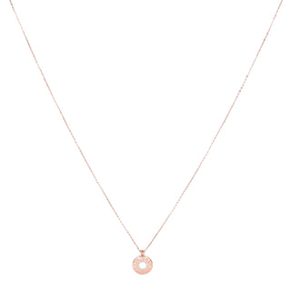Round Rose Gold Necklace