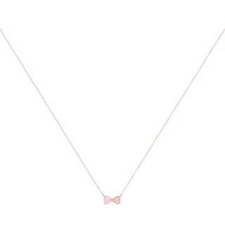 Pink Bow Necklace